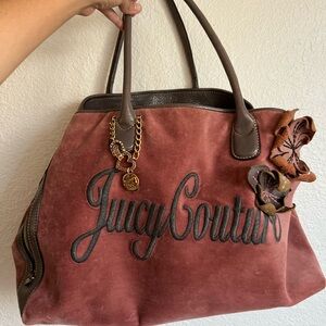 Juicy Couture Pink and Brown Tote Bag